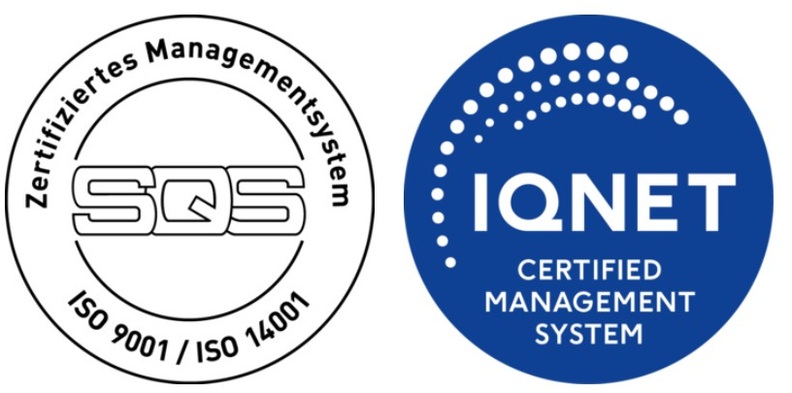 Logos SQS ISO 9001 und 14001 kombiniert